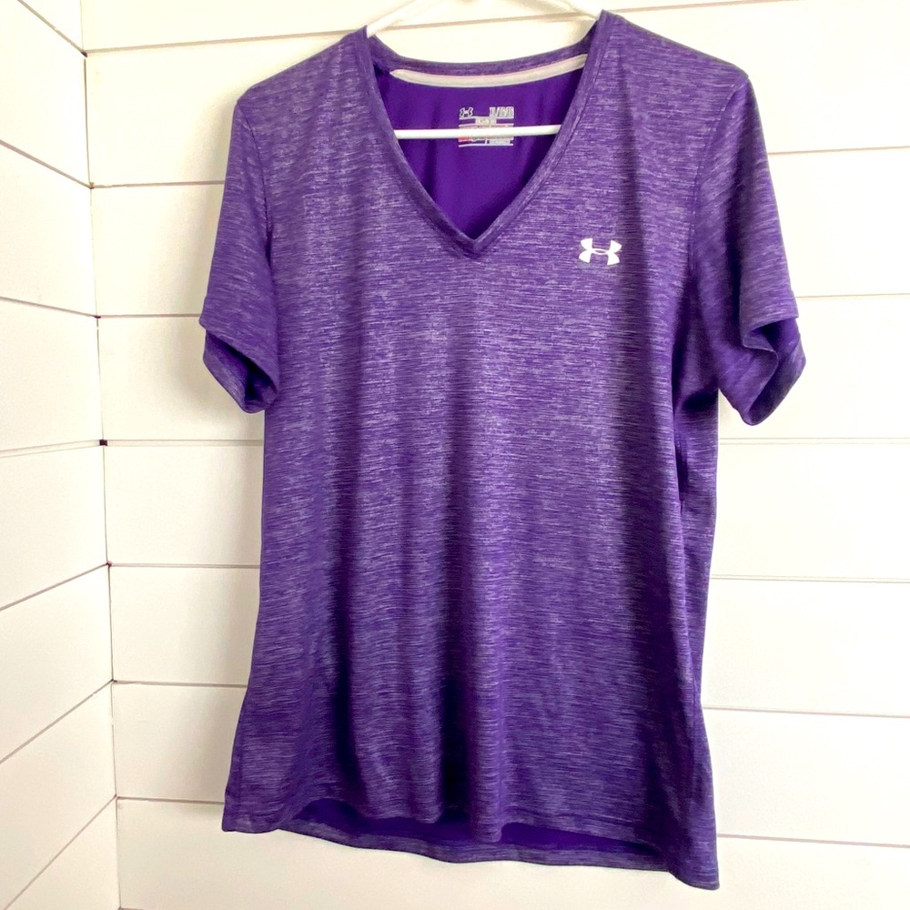 Women’s Under Armour purple athletic shirt